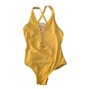 Michael Kors Women's Yellow Bathing Suit Size 4